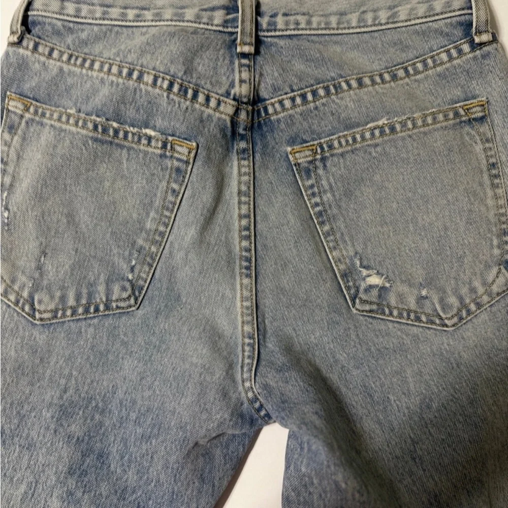 Rag & Bone Jeans Madison High Rise Sz 26 Distress W/ Hole